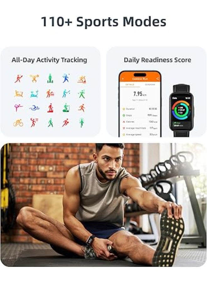 Parsonver Fitness Watch for Men Women Answer/Make Calls, 1.57" HD Screen Smart Watch with 24/7 Heart Rate, Sleep Monitor, IP68 Waterproof Activity Tracker with 110+ Sports, Pedometer, Calories, Black - Image 4
